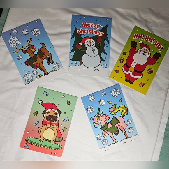 Other - 5 Christmas Coloring Books NEW